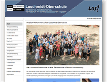 Tablet Screenshot of loschmidt-oberschule.de